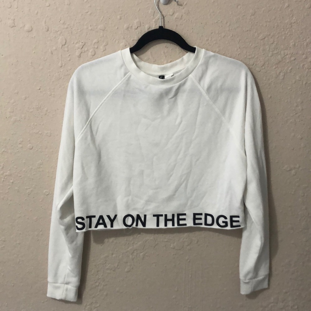 STAY ON THE EDGE crewneck sweatshirt